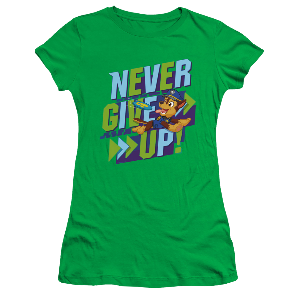 Paw Patrol Never Give Up - Juniors T-Shirt Juniors T-Shirt Paw Patrol   