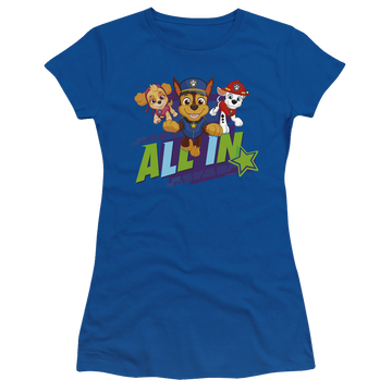 Royal juniors t-shirt with Paw Patrol All In graphic
