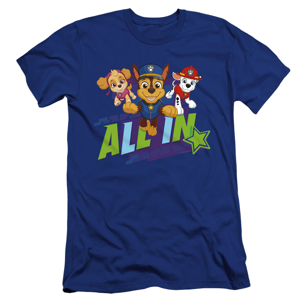 Paw Patrol All In - Men's Premium Slim Fit T-Shirt Men's Premium Slim Fit T-Shirt Paw Patrol   
