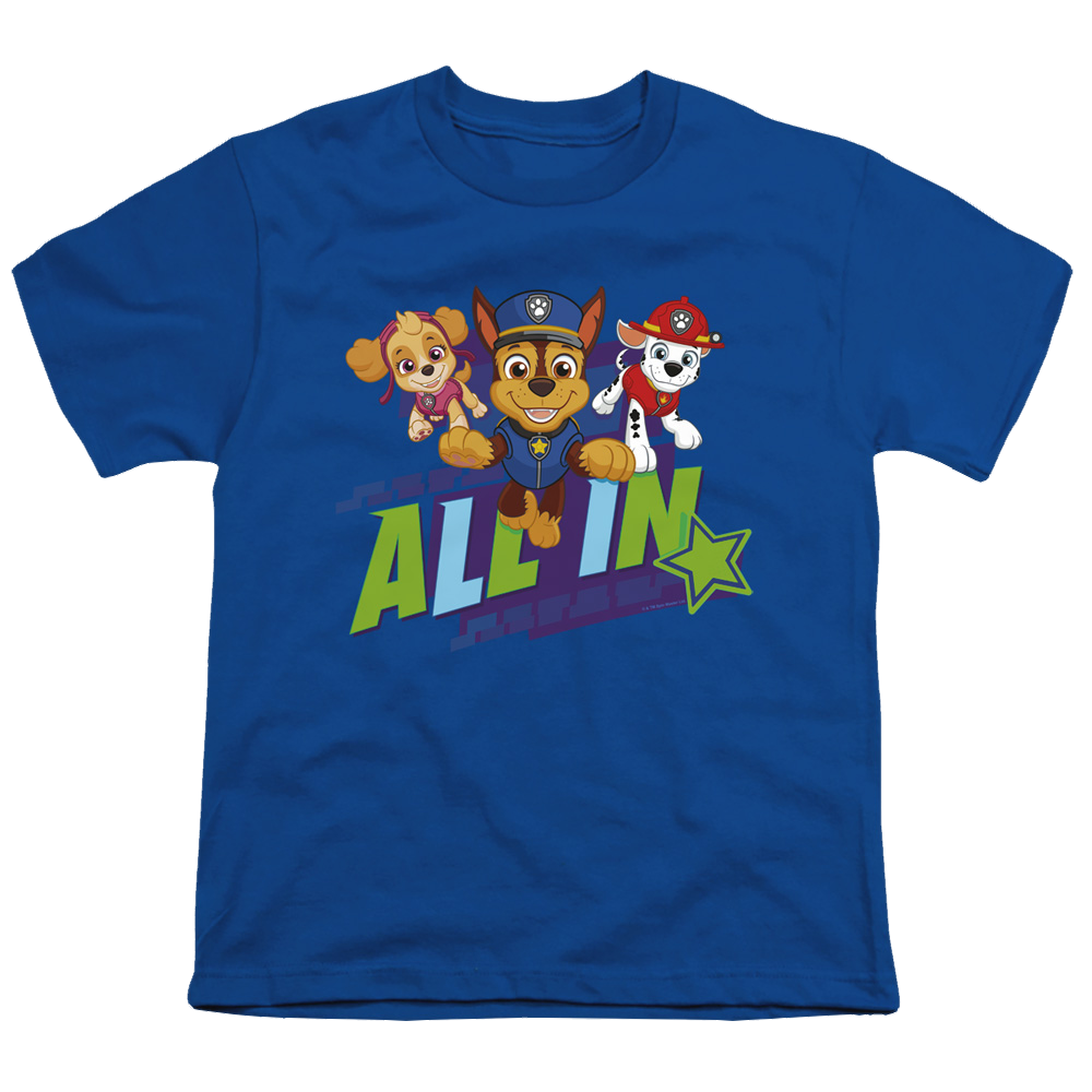 Paw Patrol All In - Youth T-Shirt Youth T-Shirt (Ages 8-12) Paw Patrol   