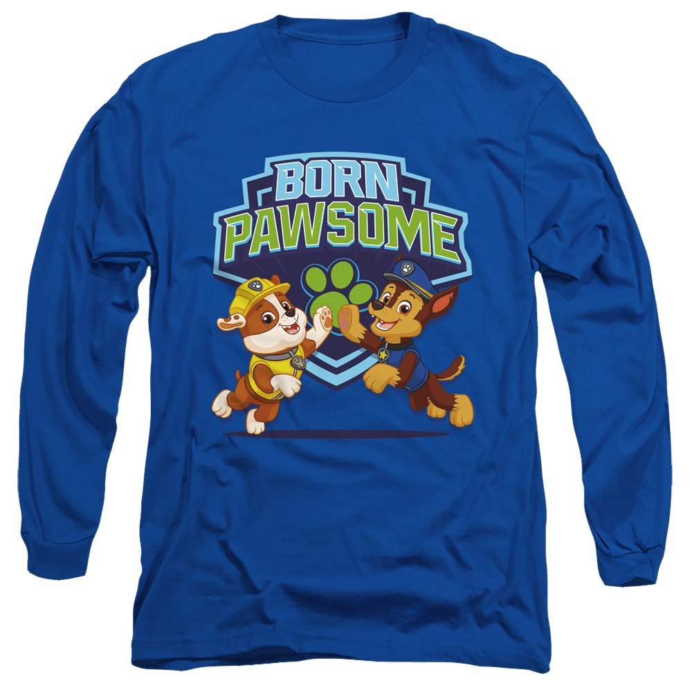 Paw Patrol Born Pawsome - Men's Long Sleeve T-Shirt Men's Long Sleeve T-Shirt Paw Patrol   