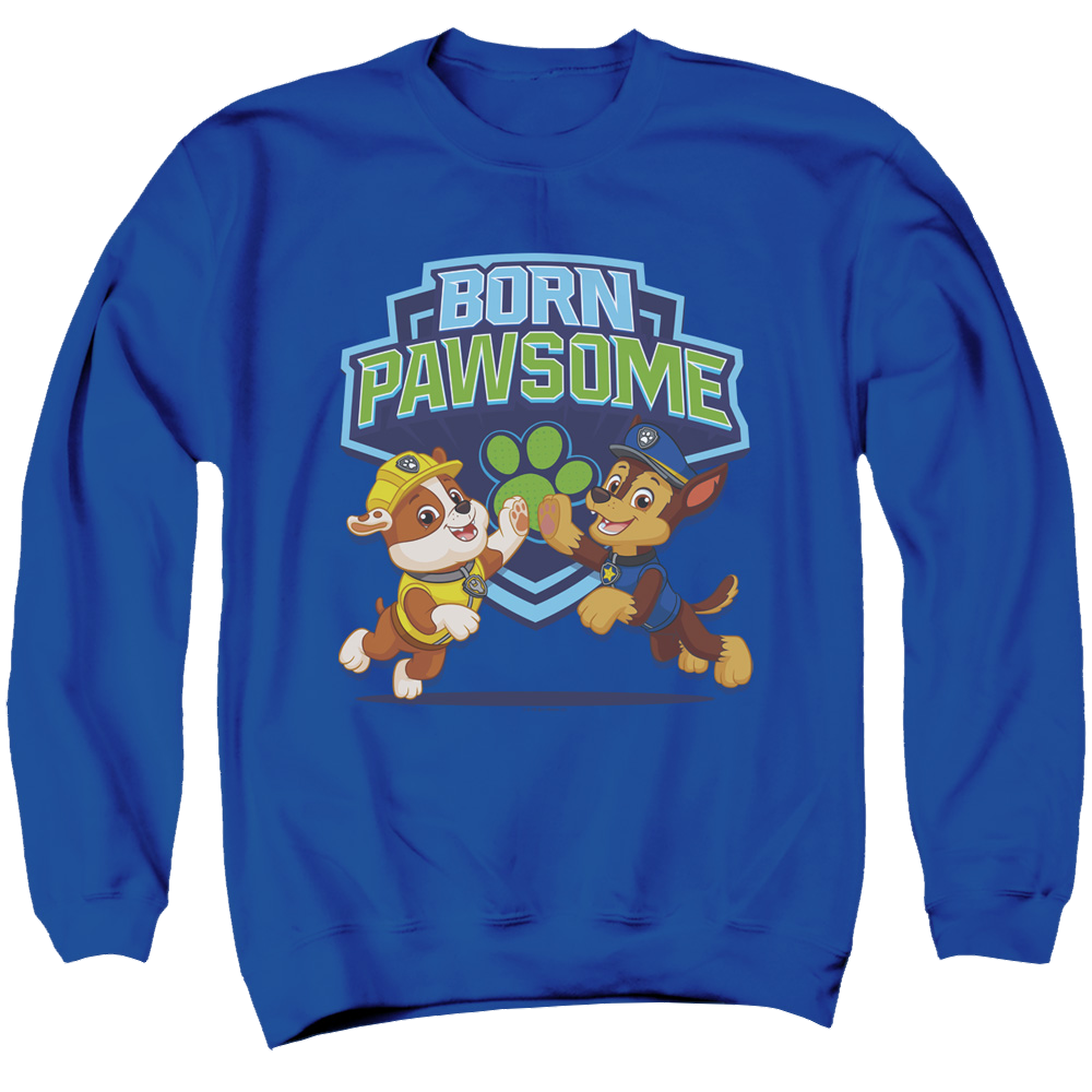 Paw Patrol Born Pawsome - Men's Crewneck Sweatshirt Men's Crewneck Sweatshirt Paw Patrol   