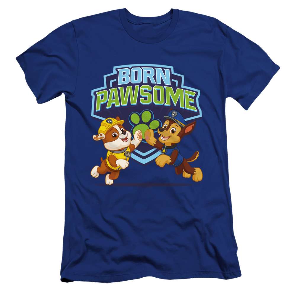 Paw Patrol Born Pawsome - Men's Premium Slim Fit T-Shirt Men's Premium Slim Fit T-Shirt Paw Patrol   