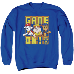 Paw Patrol Game On  Team Paw - Men's Crewneck Sweatshirt Men's Crewneck Sweatshirt Paw Patrol   