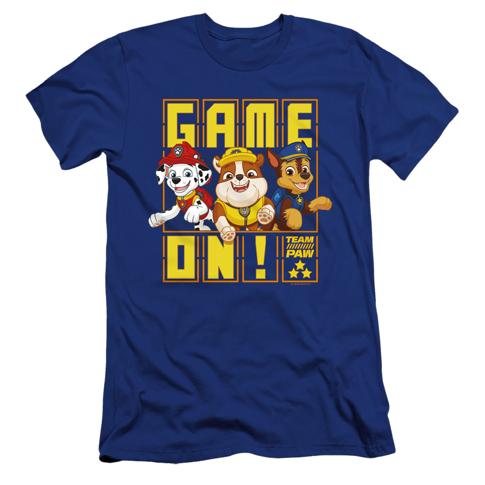 Paw Patrol Game On  Team Paw - Men's Premium Slim Fit T-Shirt Men's Premium Slim Fit T-Shirt Paw Patrol   