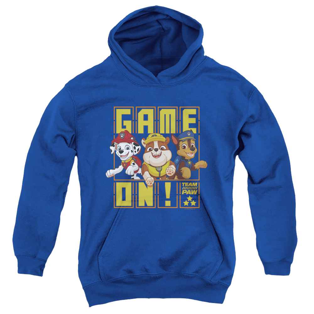 Paw Patrol Game On  Team Paw - Youth Hoodie Youth Hoodie (Ages 8-12) Paw Patrol   