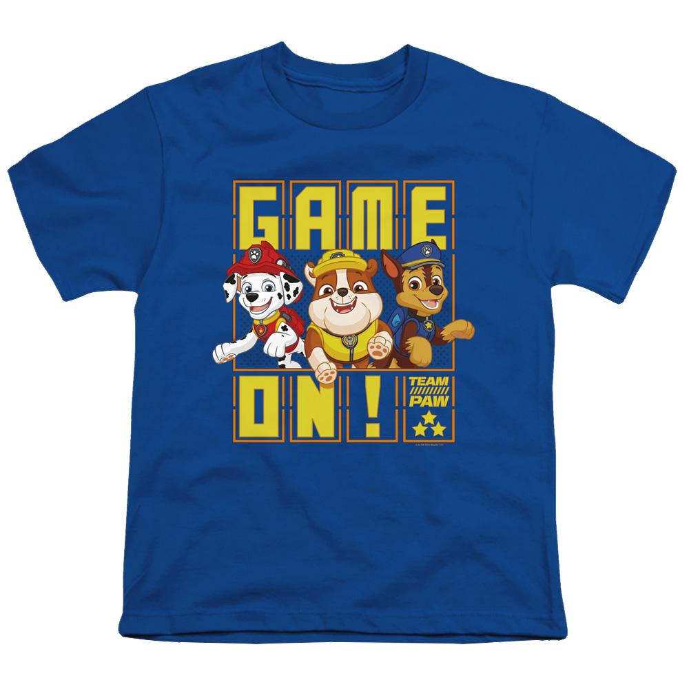 Paw Patrol Game On  Team Paw - Youth T-Shirt Youth T-Shirt (Ages 8-12) Paw Patrol   
