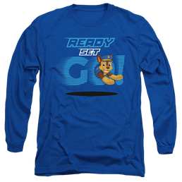 Paw Patrol Ready Set Go! Chase - Men's Long Sleeve T-Shirt Men's Long Sleeve T-Shirt Paw Patrol   