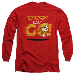 Paw Patrol Ready Set Go! Rubble - Men's Long Sleeve T-Shirt Men's Long Sleeve T-Shirt Paw Patrol   