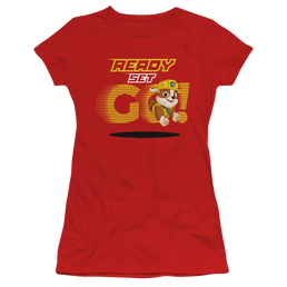 Paw Patrol Ready Set Go! Rubble - Juniors T-Shirt Juniors T-Shirt Paw Patrol   