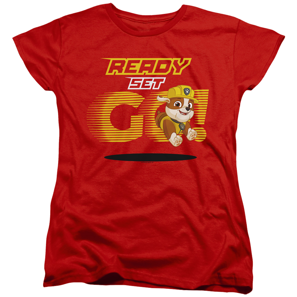 Paw Patrol Ready Set Go! Rubble - Women's T-Shirt Women's T-Shirt Paw Patrol   