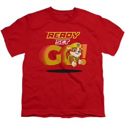 Paw Patrol Ready Set Go! Rubble - Youth T-Shirt Youth T-Shirt (Ages 8-12) Paw Patrol   