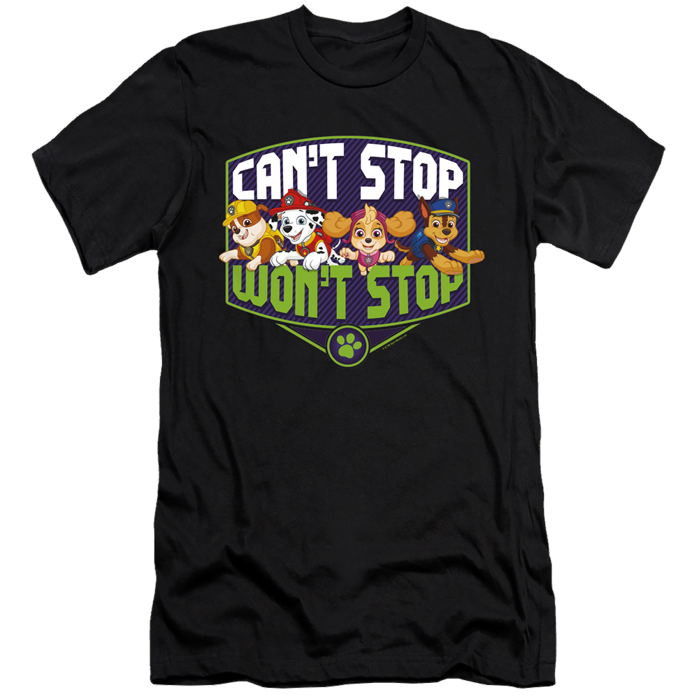 Paw Patrol Can'T Stop Won'T Stop - Men's Premium Slim Fit T-Shirt Men's Premium Slim Fit T-Shirt Paw Patrol   
