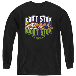 Paw Patrol Can'T Stop Won'T Stop - Youth Long Sleeve T-Shirt Youth Long Sleeve T-Shirt Paw Patrol   