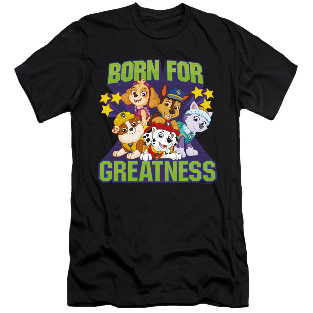 Paw Patrol Born For Greatness - Men's Premium Slim Fit T-Shirt Men's Premium Slim Fit T-Shirt Paw Patrol   