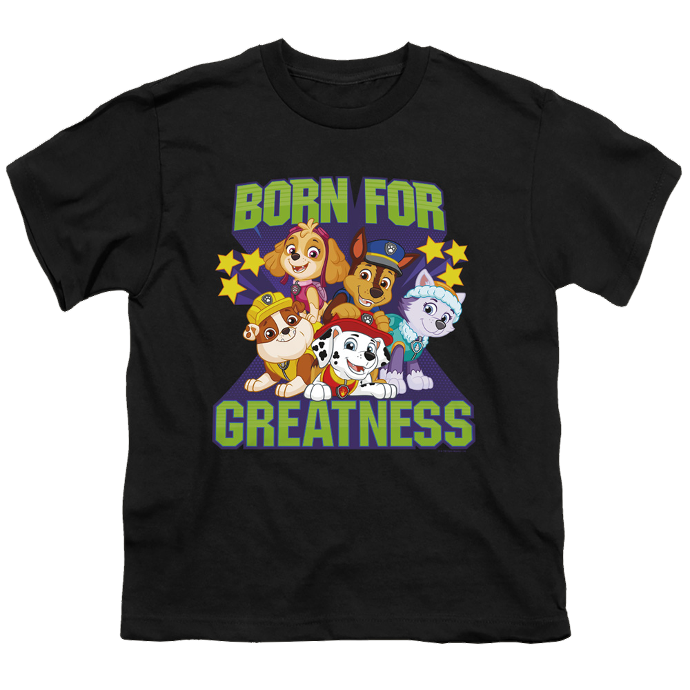 Paw Patrol Born For Greatness - Youth T-Shirt Youth T-Shirt (Ages 8-12) Paw Patrol   