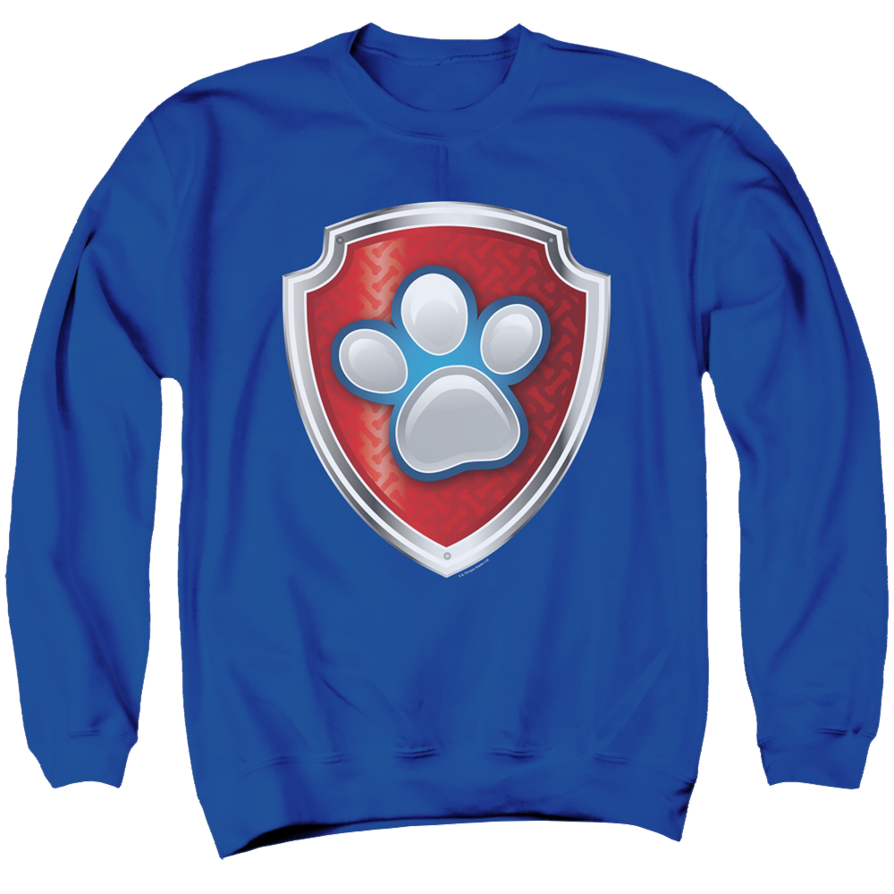 Paw Patrol Badge - Men's Crewneck Sweatshirt Men's Crewneck Sweatshirt Paw Patrol   