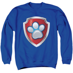 Paw Patrol Badge - Men's Crewneck Sweatshirt Men's Crewneck Sweatshirt Paw Patrol   
