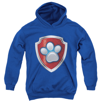 Royal youth hoodie for ages 8 to 12 with Paw Patrol Badge graphic