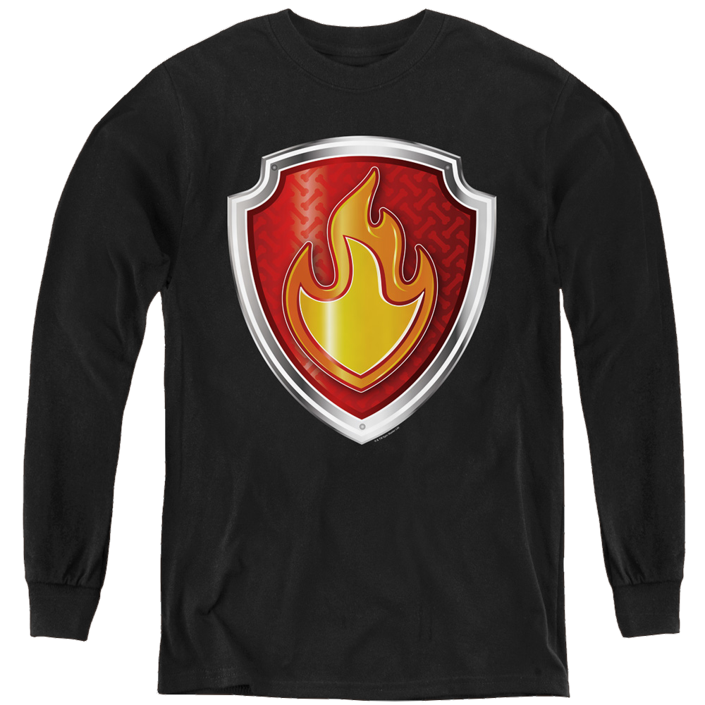 Paw Patrol Marshall Badge - Youth Long Sleeve T-Shirt Youth Long Sleeve T-Shirt Paw Patrol   