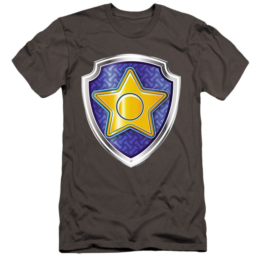 Paw Patrol Chase Badge - Men's Premium Slim Fit T-Shirt Men's Premium Slim Fit T-Shirt Paw Patrol   