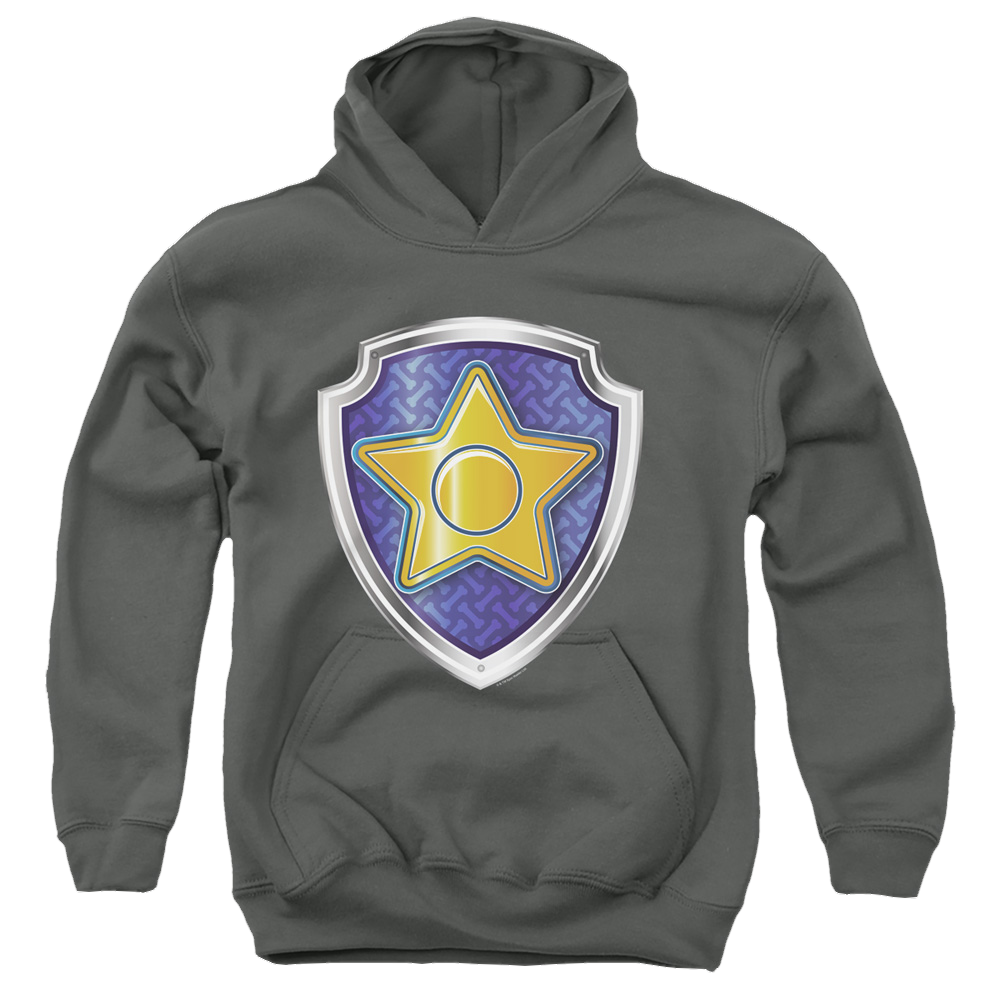 Paw Patrol Chase Badge - Youth Hoodie Youth Hoodie (Ages 8-12) Paw Patrol   