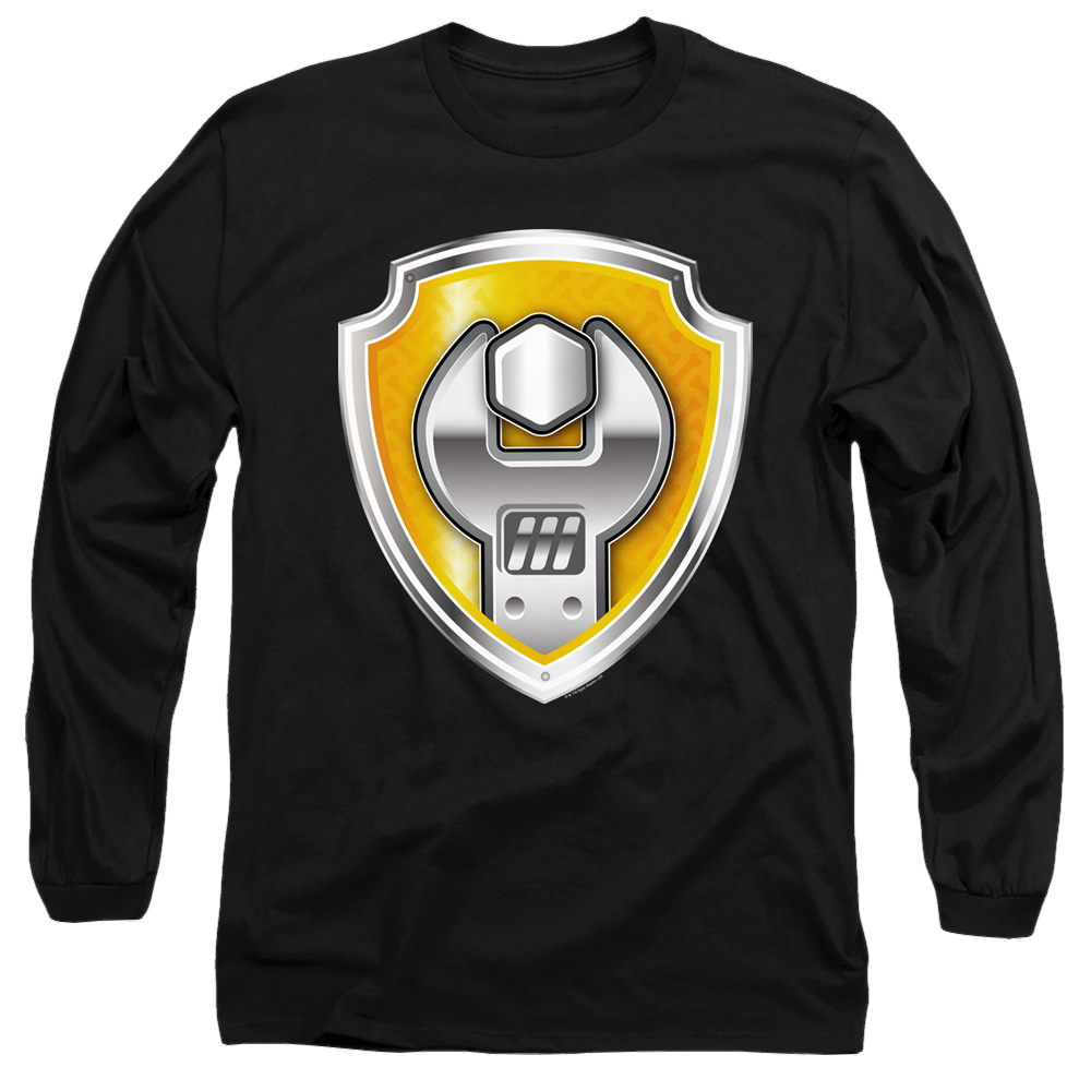 Paw Patrol Rubble Badge - Men's Long Sleeve T-Shirt Men's Long Sleeve T-Shirt Paw Patrol   