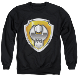 Paw Patrol Rubble Badge - Men's Crewneck Sweatshirt Men's Crewneck Sweatshirt Paw Patrol   