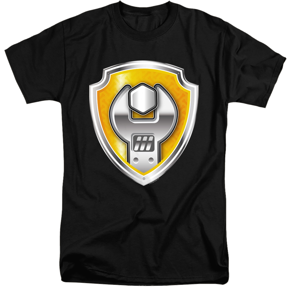 Paw Patrol Rubble Badge - Men's Tall Fit T-Shirt Men's Tall Fit T-Shirt Paw Patrol   