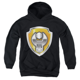 Paw Patrol Rubble Badge - Youth Hoodie Youth Hoodie (Ages 8-12) Paw Patrol   