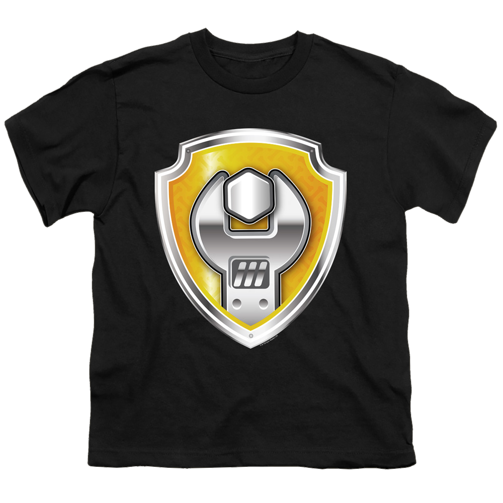 Paw Patrol Rubble Badge - Youth T-Shirt Youth T-Shirt (Ages 8-12) Paw Patrol   