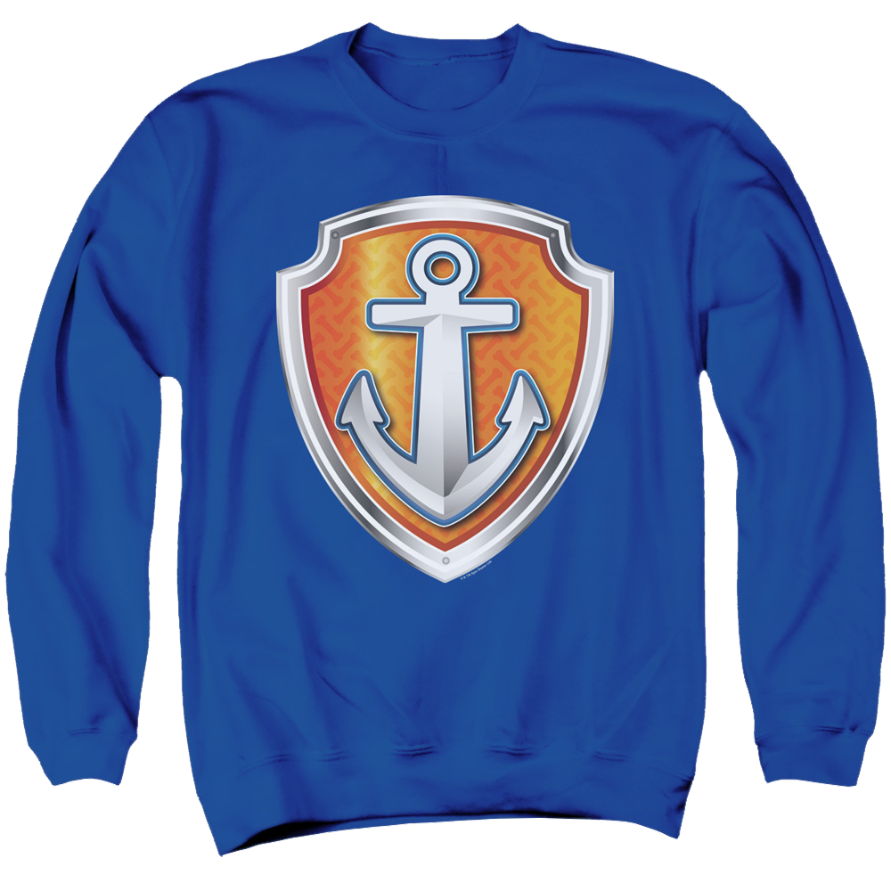 Paw Patrol Zuma Badge - Men's Crewneck Sweatshirt Men's Crewneck Sweatshirt Paw Patrol   