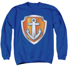 Paw Patrol Zuma Badge - Men's Crewneck Sweatshirt Men's Crewneck Sweatshirt Paw Patrol   