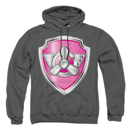 Paw Patrol Skye Badge - Pullover Hoodie Pullover Hoodie Paw Patrol   