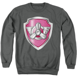 Paw Patrol Skye Badge - Men's Crewneck Sweatshirt Men's Crewneck Sweatshirt Paw Patrol   