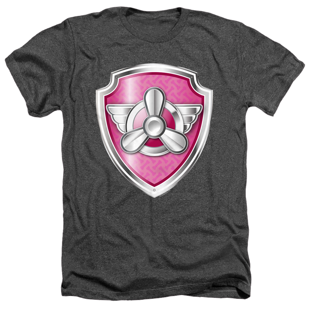 Paw Patrol Skye Badge - Men's Heather T-Shirt Men's Heather T-Shirt Paw Patrol   