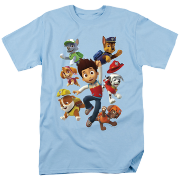 Light blue men's regular fit t-shirt with Paw Patrol Ryder’S Pups graphic
