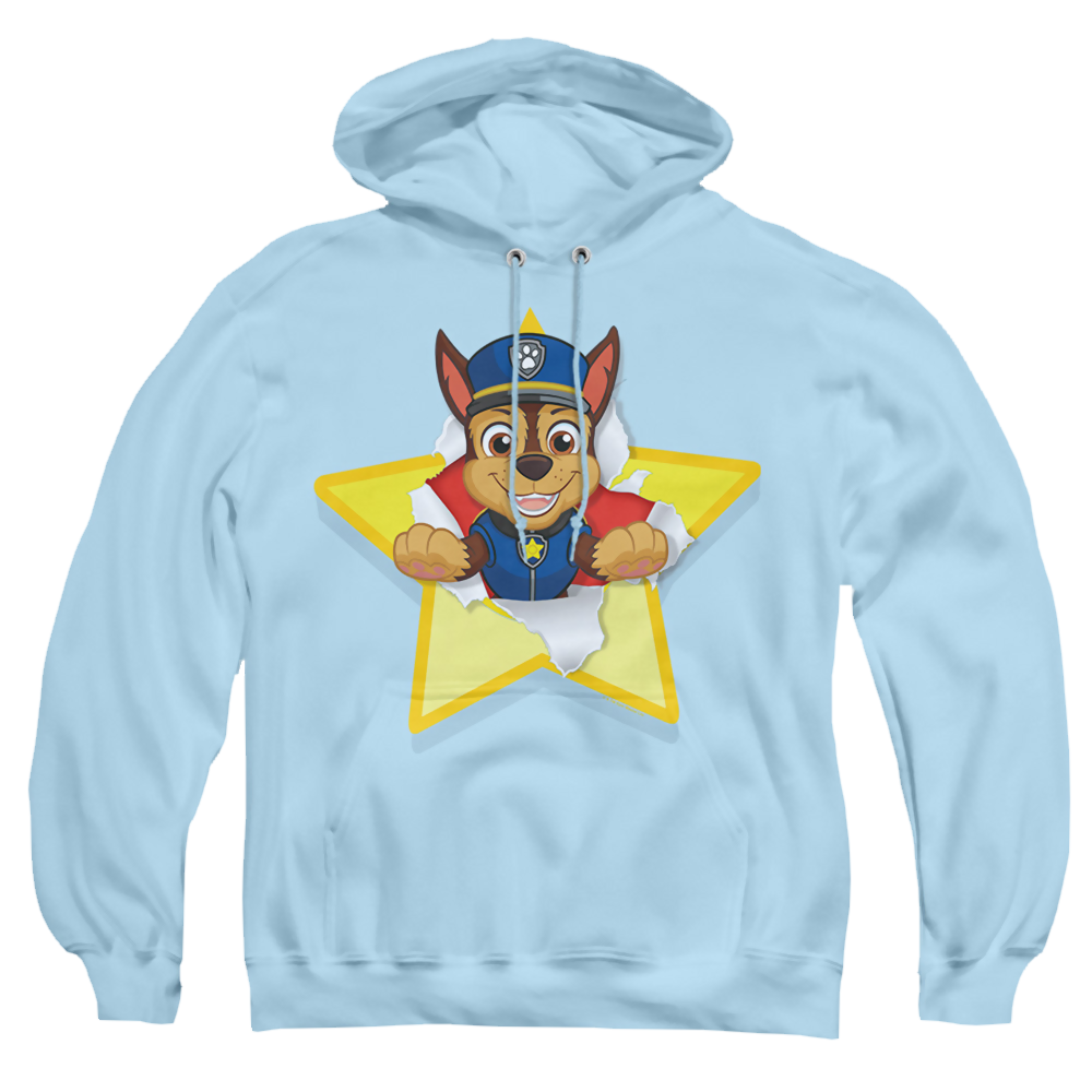Paw Patrol Chase Torn Star - Pullover Hoodie Pullover Hoodie Paw Patrol   