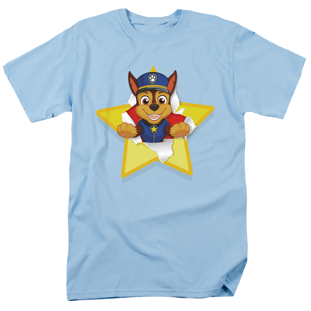 Paw Patrol Chase Torn Star - Men's Regular Fit T-Shirt Men's Regular Fit T-Shirt Paw Patrol   