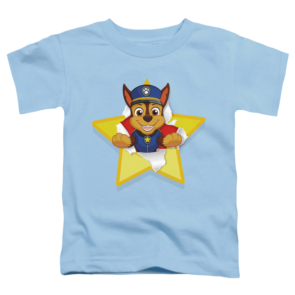 Paw Patrol Chase Torn Star - Kid's T-Shirt Kid's T-Shirt (Ages 4-7) Paw Patrol   