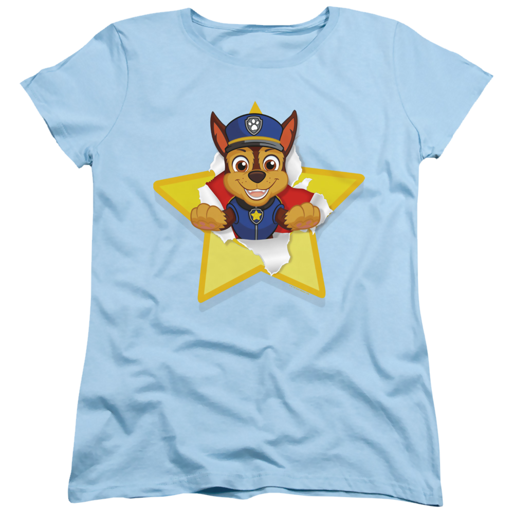 Paw Patrol Chase Torn Star - Women's T-Shirt Women's T-Shirt Paw Patrol   
