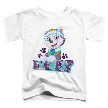 White toddler t-shirt with Paw Patrol Everest graphic