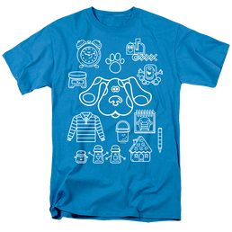 Blue's Clues Blue'S Clues Icon Collage - Men's Regular Fit T-Shirt Men's Regular Fit T-Shirt Blue's Clues   