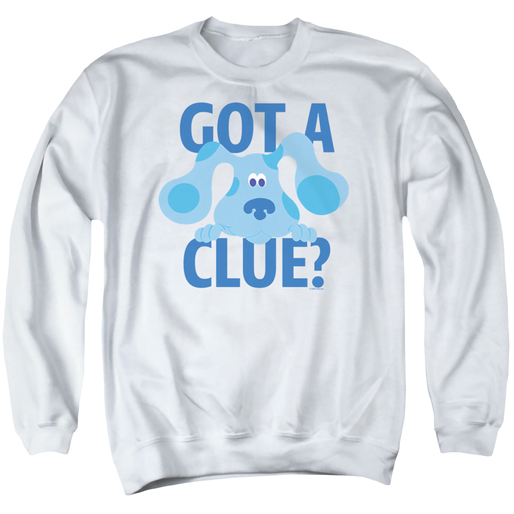 Blue's Clues Get A Clue - Men's Crewneck Sweatshirt Men's Crewneck Sweatshirt Blue's Clues   