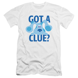 Blue's Clues Get A Clue - Men's Premium Slim Fit T-Shirt Men's Premium Slim Fit T-Shirt Blue's Clues   