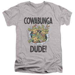 Teenage Mutant Ninja Turtles Cowabunga Dude Pf - Men's V-Neck T-Shirt Men's V-Neck T-Shirt Teenage Mutant Ninja Turtles   