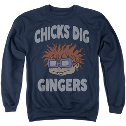 Rugrats Chicks Dig Gingers - Men's Crewneck Sweatshirt Men's Crewneck Sweatshirt Rugrats   