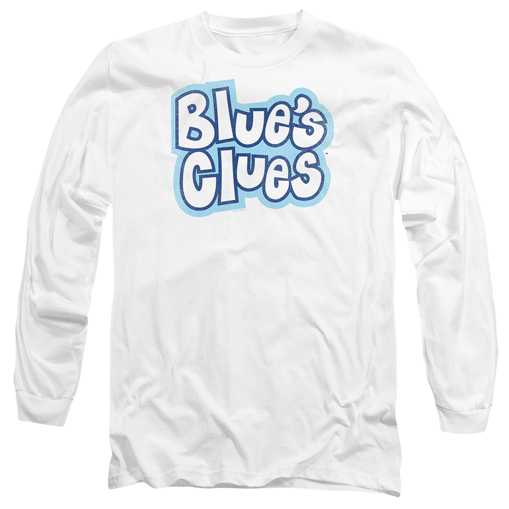 Blue's Clues Blue'S Clues Vintage Logo - Men's Long Sleeve T-Shirt Men's Long Sleeve T-Shirt Blue's Clues   