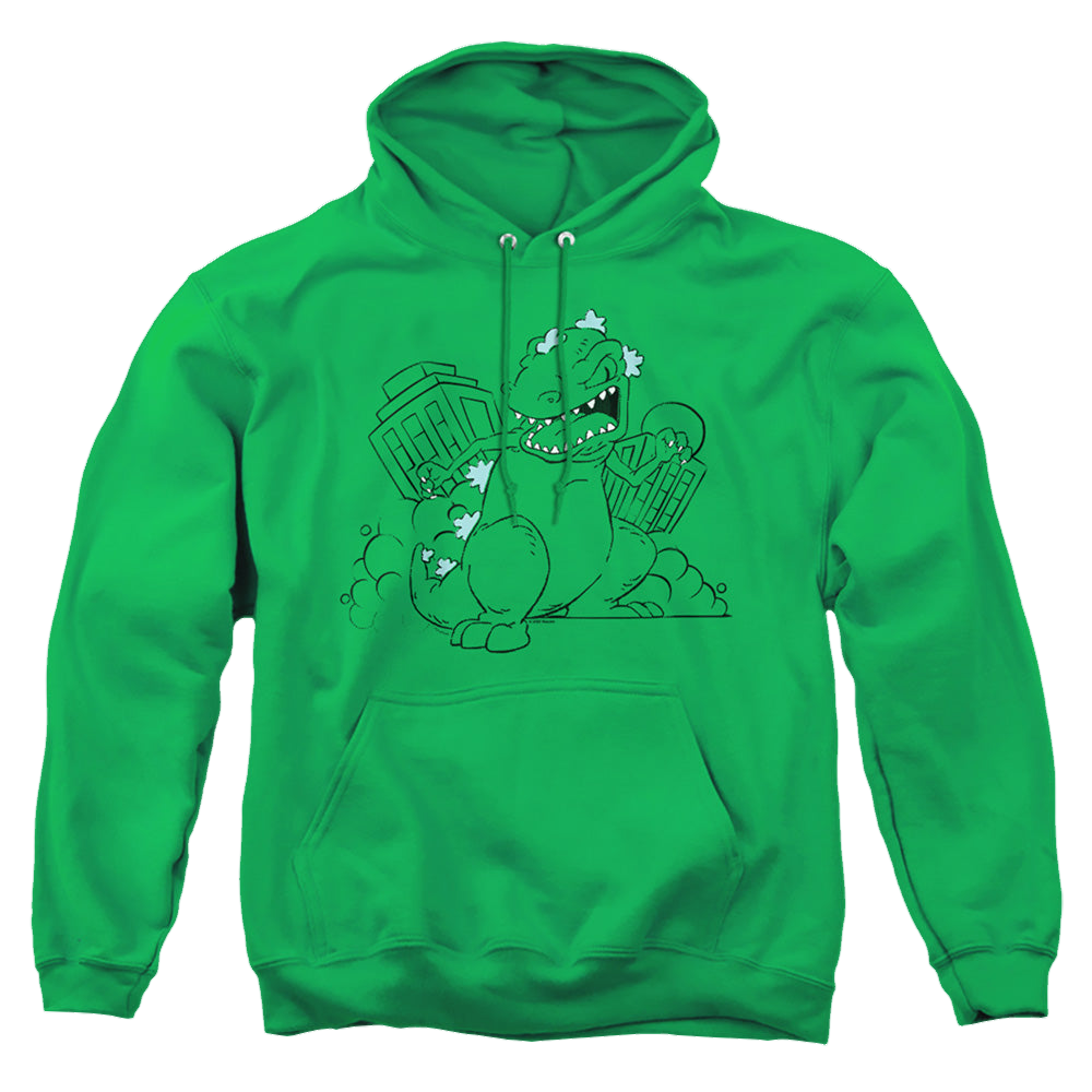 Rugrats Reptar Destroys City - Pullover Hoodie Pullover Hoodie Rugrats   