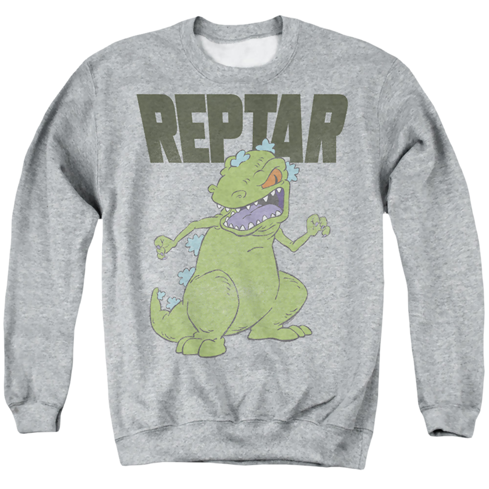 Rugrats Reptar Big - Men's Crewneck Sweatshirt Men's Crewneck Sweatshirt Rugrats   